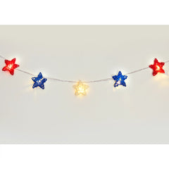 Patriotic Star String Lights - Case of 12