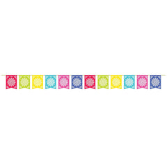 Fiesta Del Sol Pennant Banner, Multi-Colored, 12-foot - Case of 48