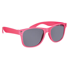 Bright Pink UV400 Classic Frame Sunglasses, One Size - Pack of 12