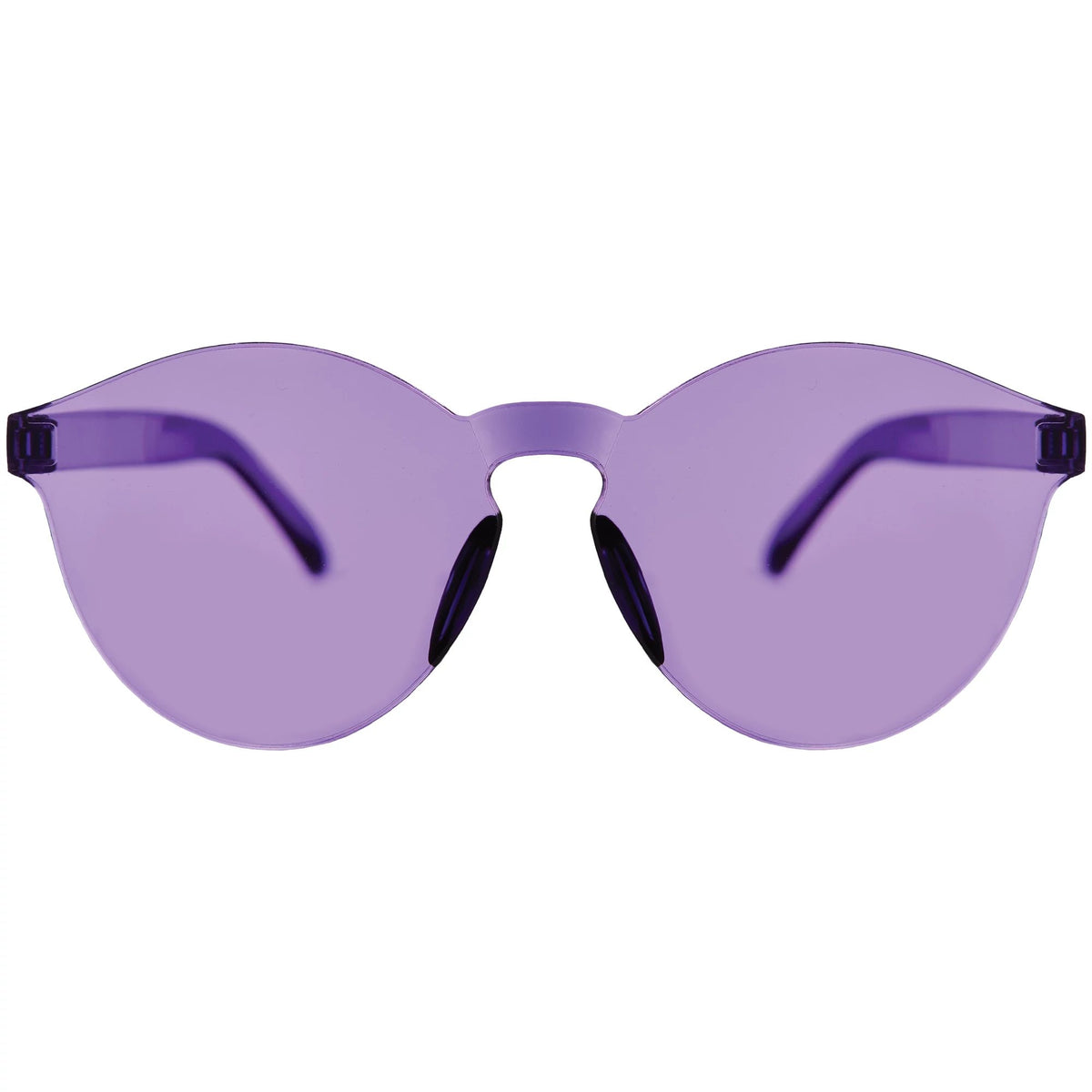 Purple Rimless Party Glasses - Pack of 6