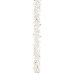 Golden Age Feather & Tinsel Boa, White/Gold, 72-inch - Case of 48