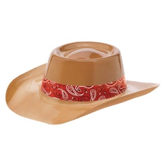 Western Cowboy Hat, Bandana, Brown/Red, One Size - Pack of 6