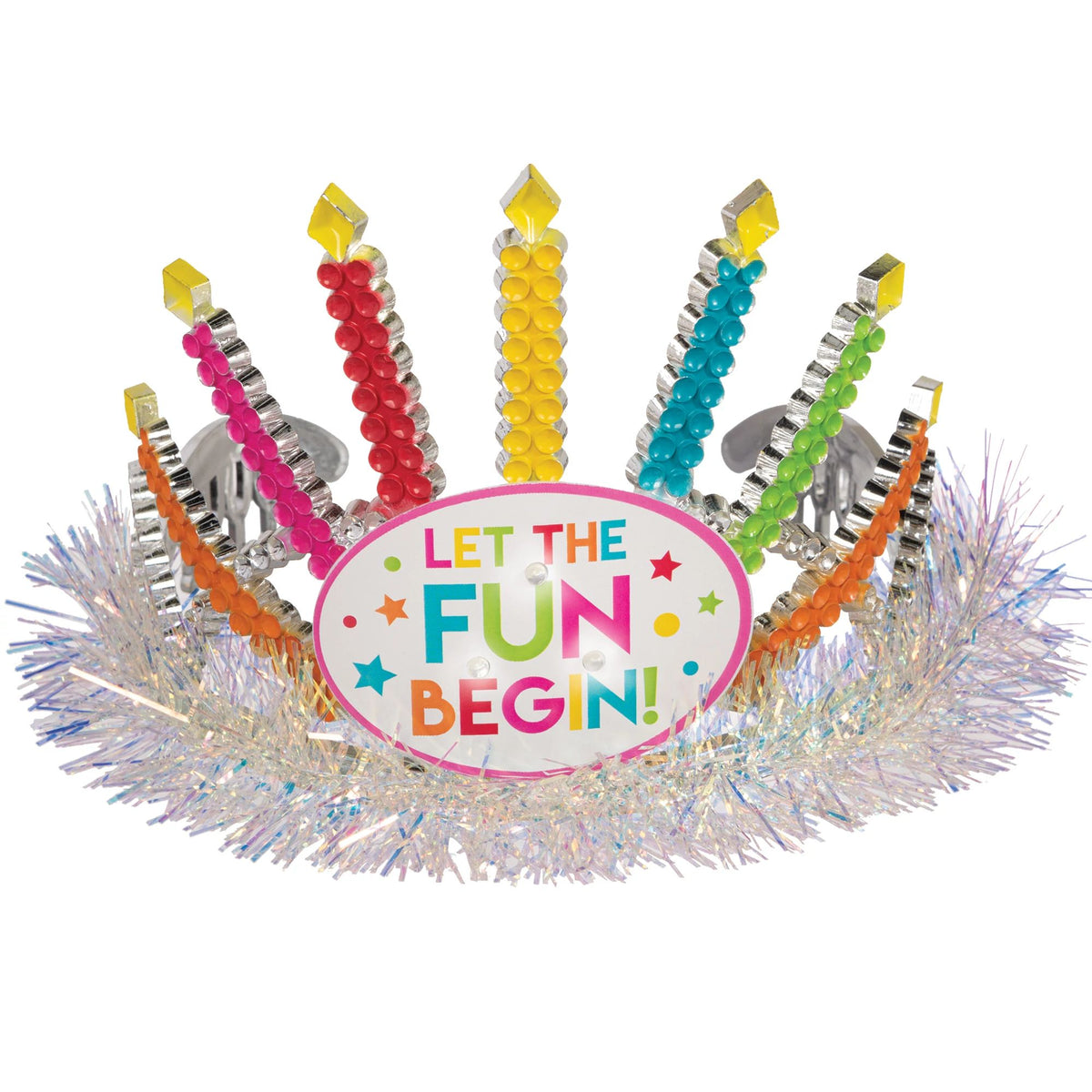 LED Light-Up Sprinkle Birthday Tiara - Pack of 6