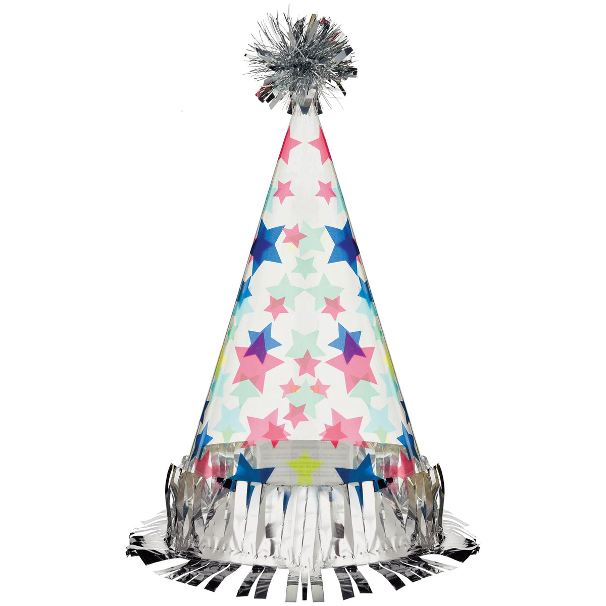 Modern Starry Cone Birthday Hat - Case of 36