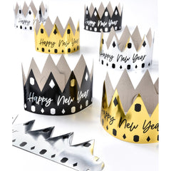 New Year's Eve Paper Crowns, 12-ct - Pack of 6