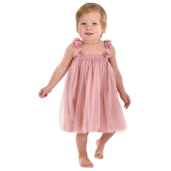 1st Birthday Deluxe Tulle Dress, One Size, Pink - Case of 30