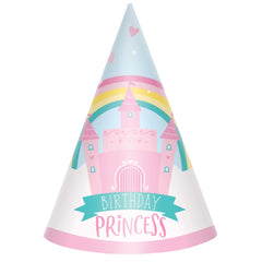 Princess Castle Cone Birthday Hat, 8-pk - Case of 120