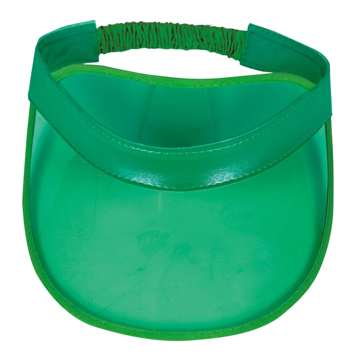 Casino Visor Hat, Green, One Size, Wearable Costume Accessory - Pack of 6