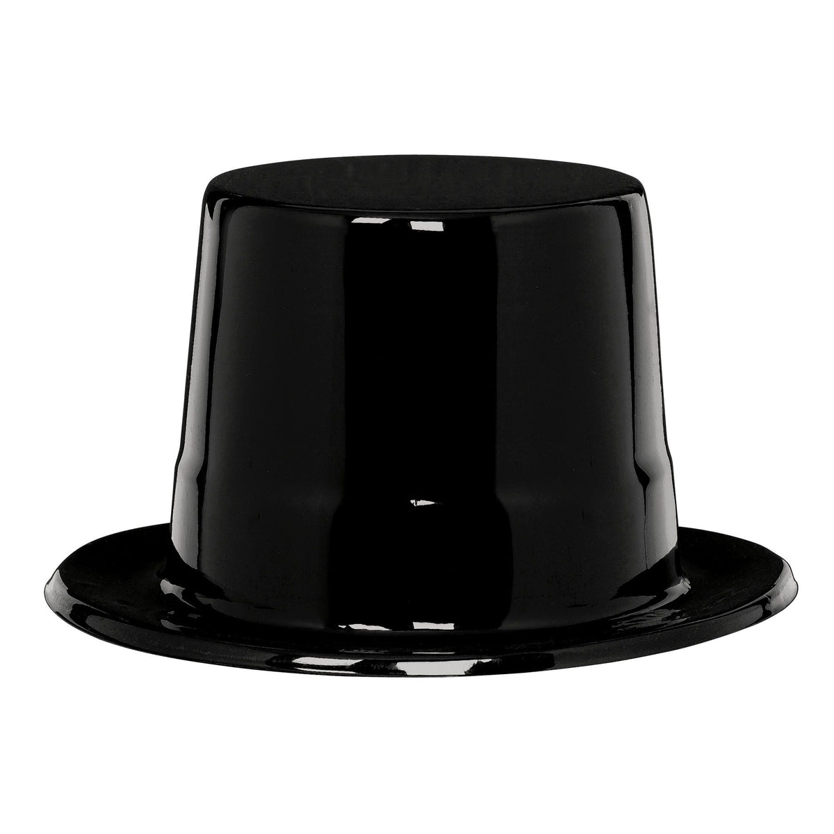 Shiny Black Top Hat - Classic Hollywood Costume Accessory - Case of 96