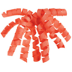 Neon Orange Grosgrain Curly Gift Bow - Pack of 3