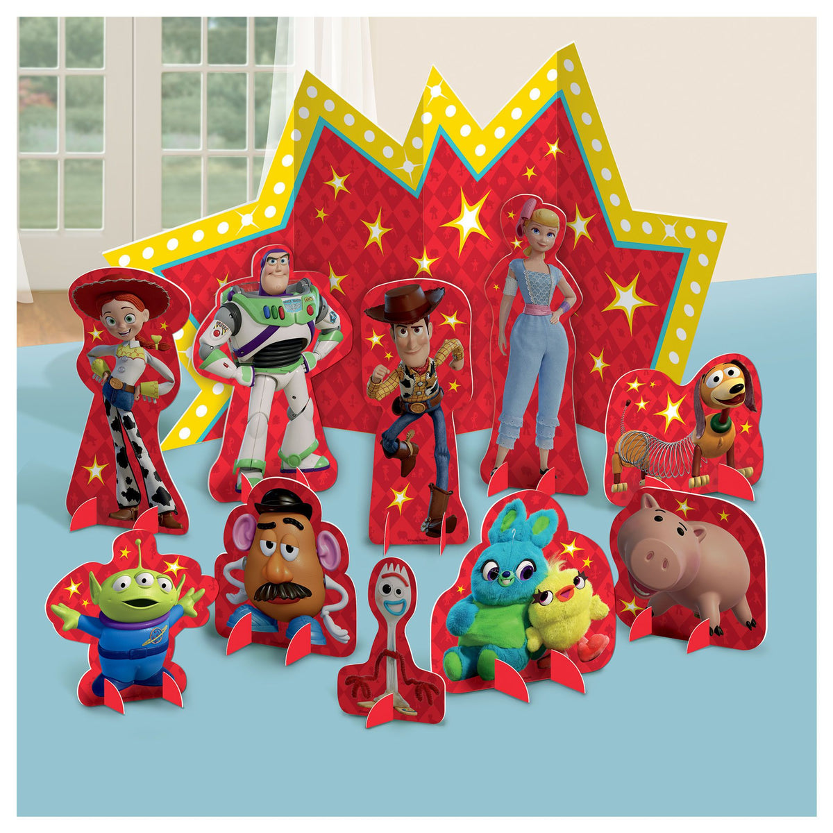 Disney Toy Story Table Decorating Kit Centerpieces, Red, 14-inch, 11-pk - Case of 36