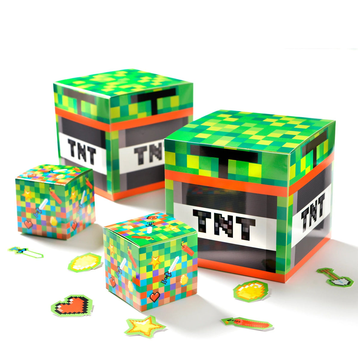Pixel Party TNT Table Decorating Kit, Green, 12-inch, 12-pk - Case of 24
