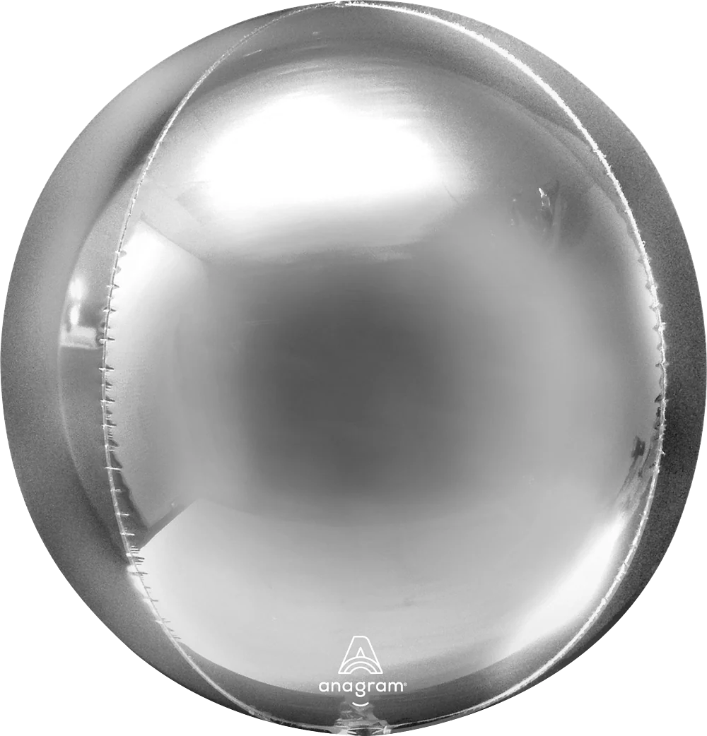 Platinum Orbz Geometric Foil Balloon Bunch - Pack of 3