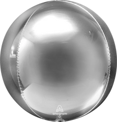 Platinum Orbz Geometric Foil Balloon Bunch - Pack of 3