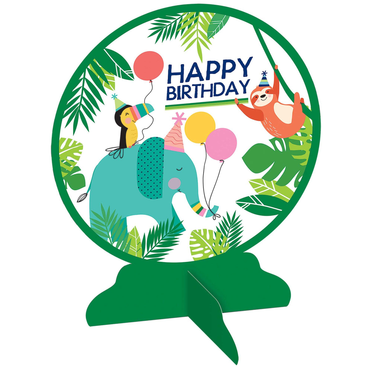 Jungle Birthday Table Decoration Kit - Pack of 12