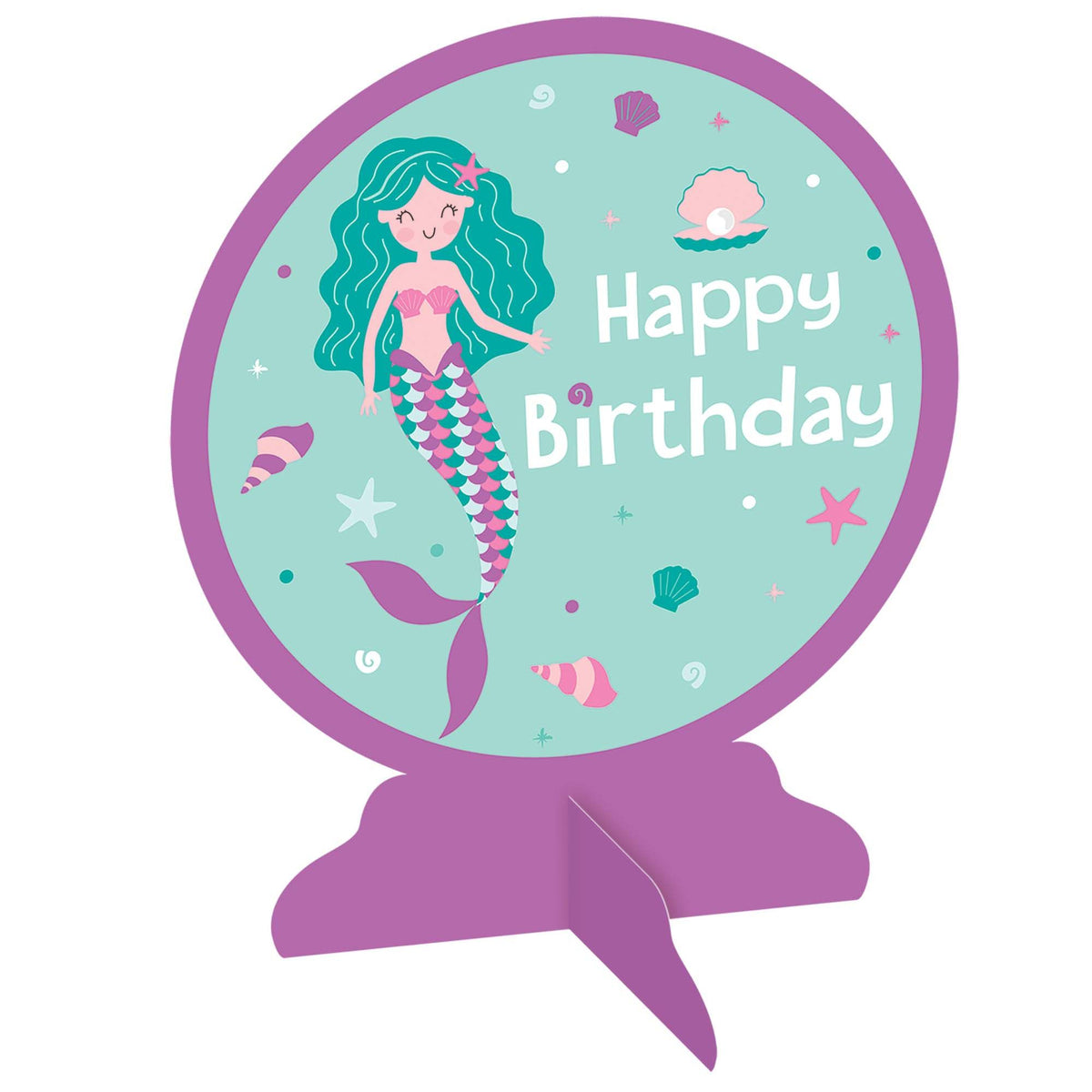Mermaid Happy Birthday Table Decoration - Case of 120
