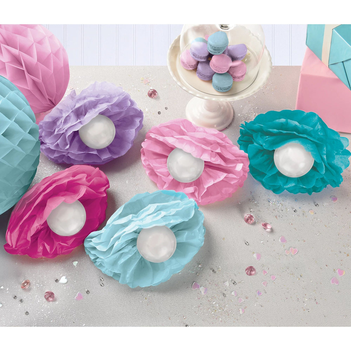 Shimmering Mermaids Decorations, 14-inch, 10-ct - Pack of 6