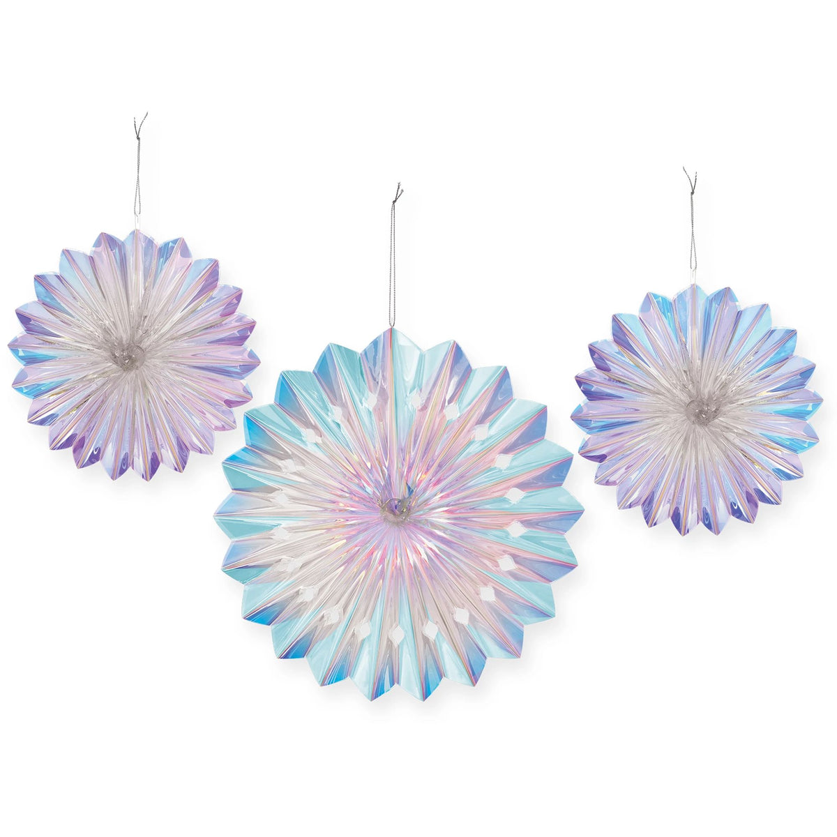 Luminous Parasol Hanging Fans for Kids' Birthday, 3-pcs - Case of 48