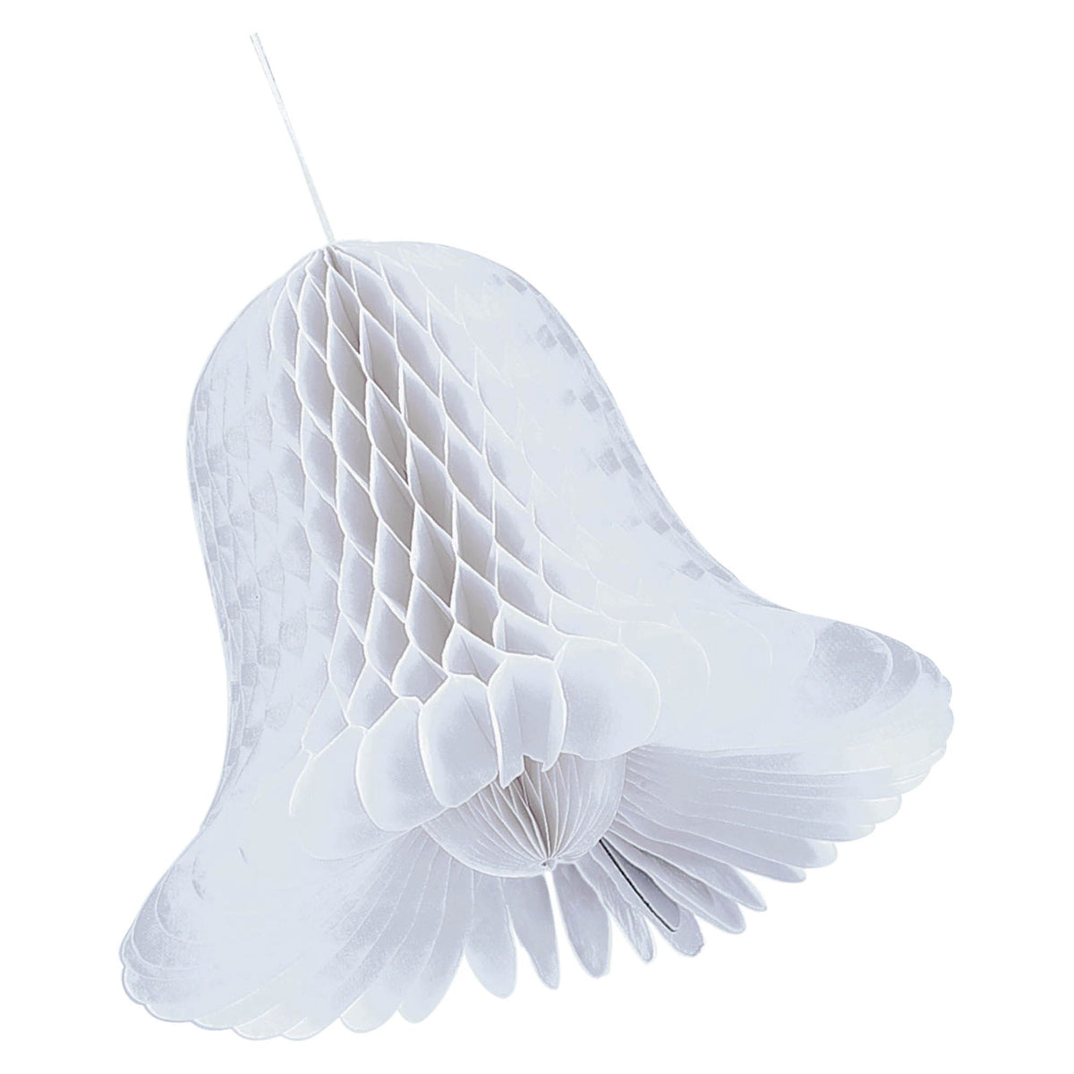 Honeycomb Wedding Bells, White, 9.5-inch, 2-pk - Pack of 4