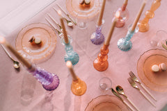 10 In. Rose/Gold Petal Plates | 120 Count