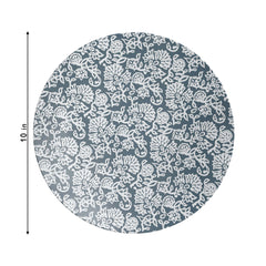 10 In. Garden Damask Design Plastic Plates | 40 Count