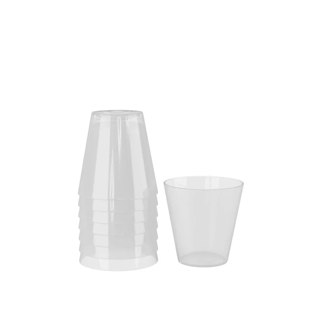 2 Oz. White Pearl Plastic Shot Glasses | 2500 Count