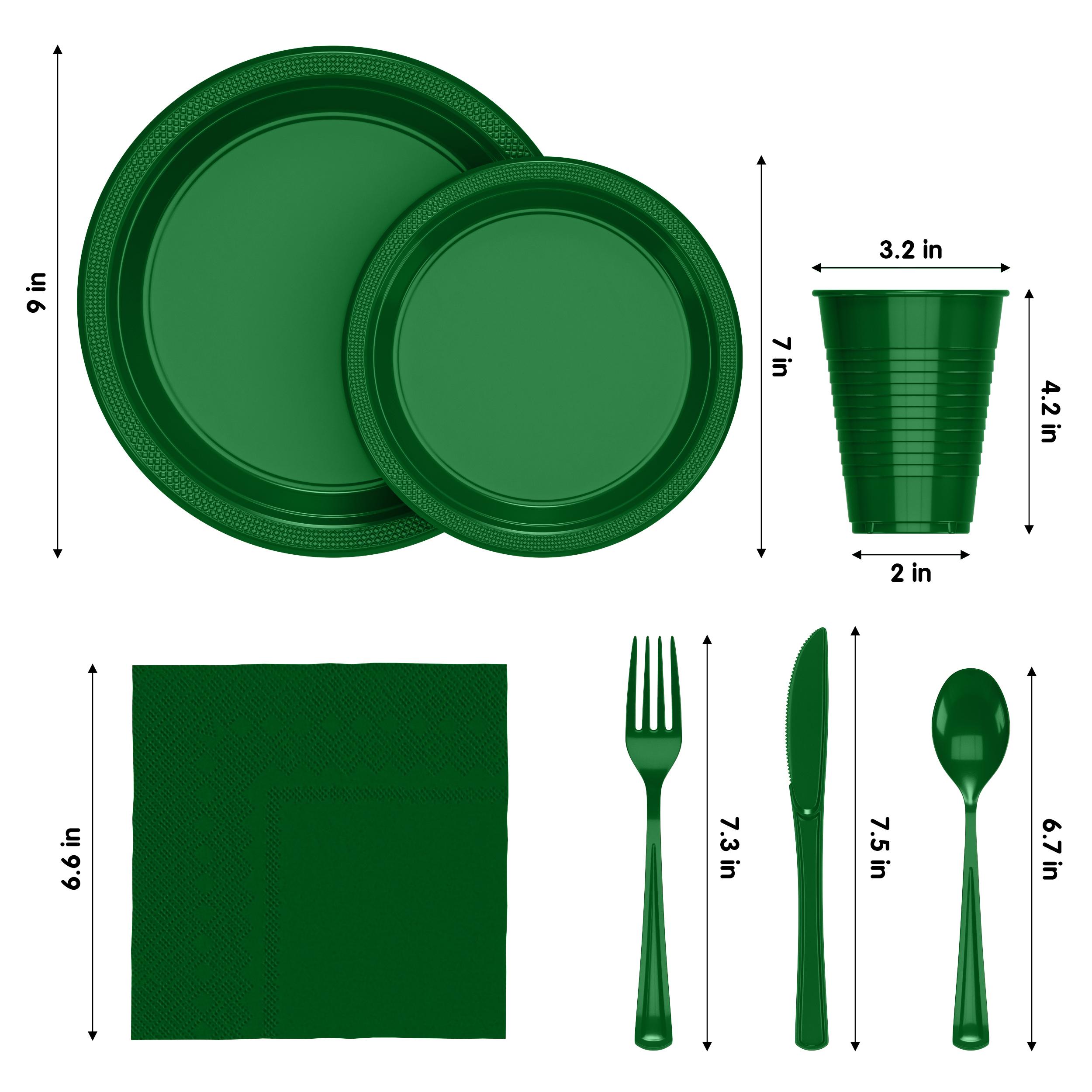 182 Piece Combo Set - Service For 26 - Emerald Green