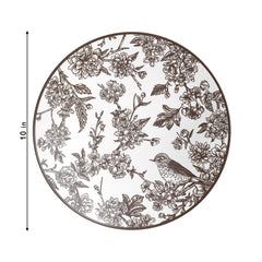 10 In. Rustik Design Plastic Plates | 120 Count