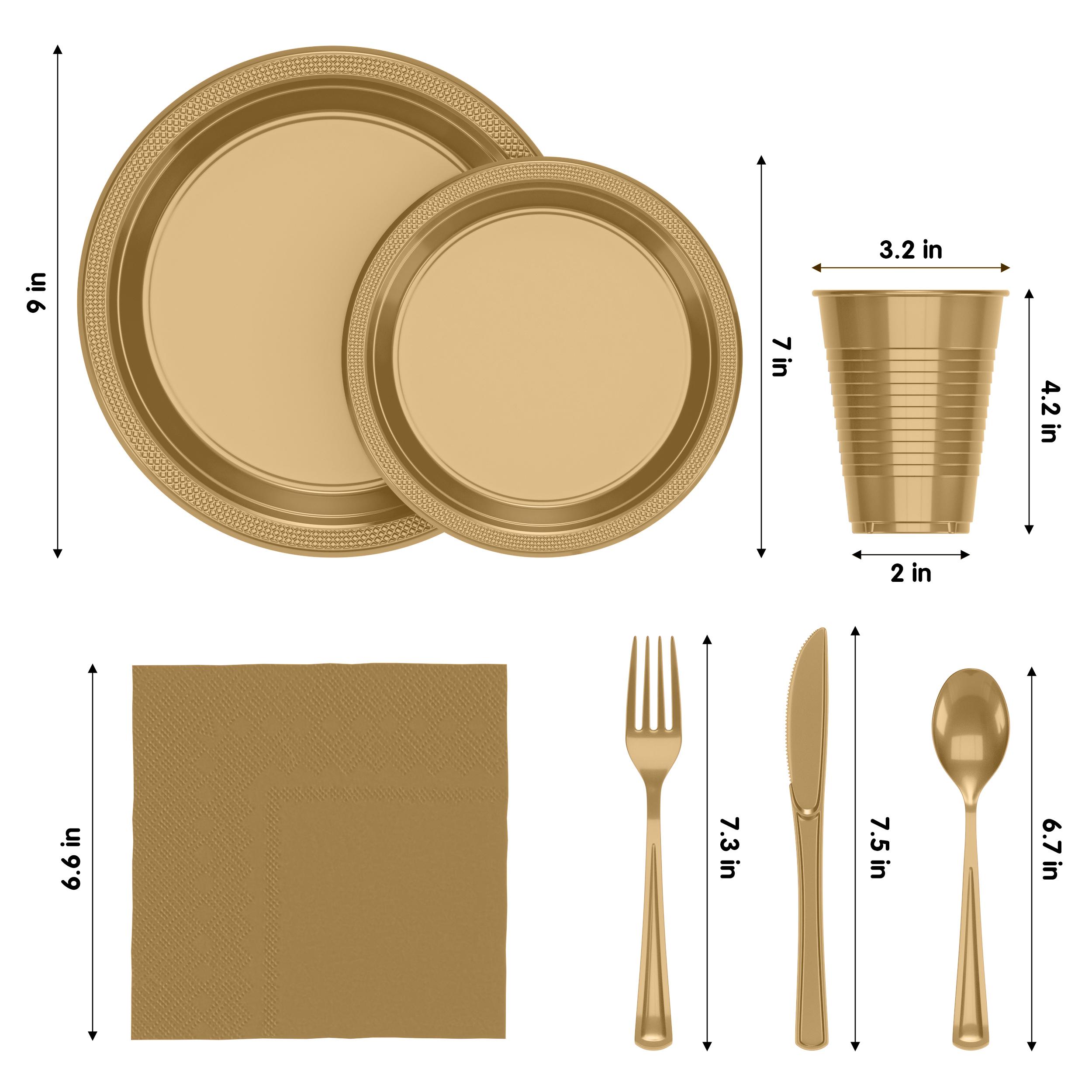 182 Piece Combo Set - Service For 26 - Gold