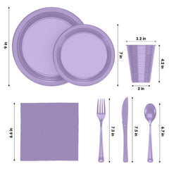 182 Piece Combo Set - Service For 26 - Lavender