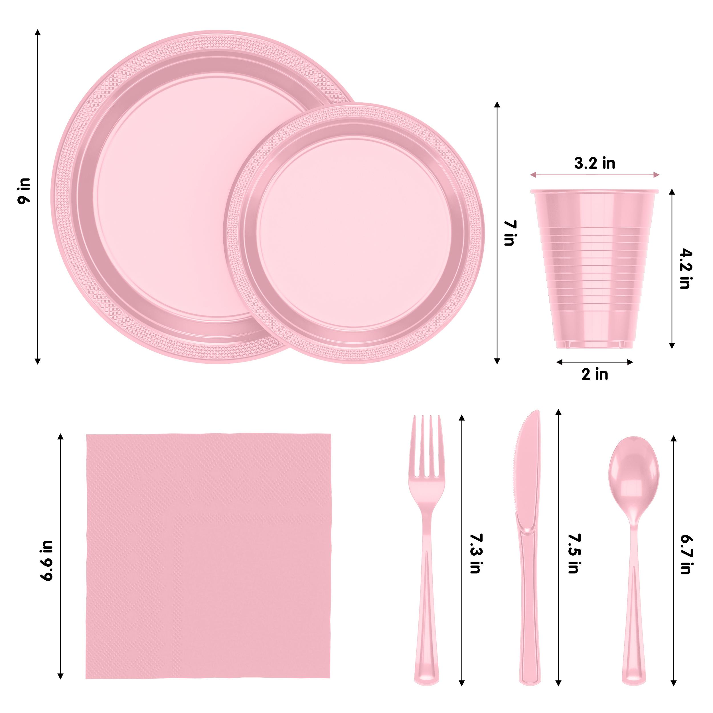 182 Piece Combo Set - Service For 26 - Pink