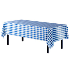 54 In. x 300 Ft. Cut To Size Blue Gingham Table Roll