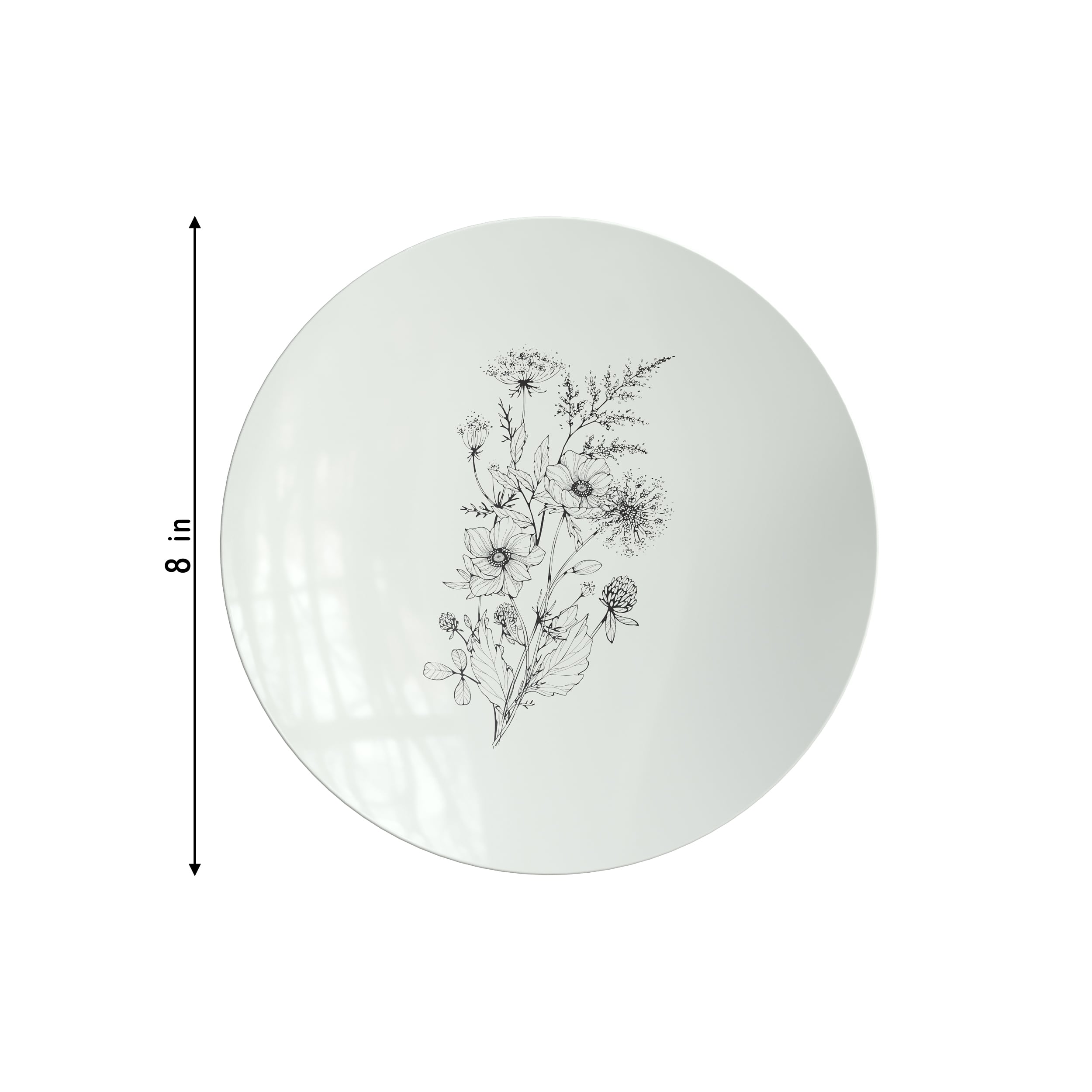 10 In. Dandelion Bloom Design Plastic Plates | 40 Count