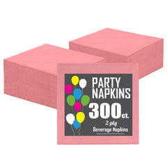 Pink Beverage Napkins | 300 Count