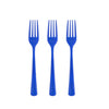 Heavy Duty Dark Blue Plastic Forks | 1200 Count - Yom Tov Settings