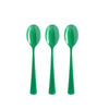 Heavy Duty Emerald Green Plastic Spoons | 1200 Count - Yom Tov Settings