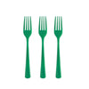 Heavy Duty Emerald Green Plastic Forks | 1200 Count - Yom Tov Settings