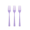 Load image into Gallery viewer, Heavy Duty Lavender Plastic Forks | 1200 Count - Yom Tov Settings