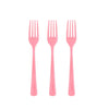 Load image into Gallery viewer, Heavy Duty Pink Plastic Forks | 1200 Count - Yom Tov Settings