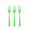 Load image into Gallery viewer, Heavy Duty Lime Green Plastic Forks | 1200 Count - Yom Tov Settings