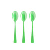 Heavy Duty Lime Green Plastic Spoons | 1200 Count - Yom Tov Settings