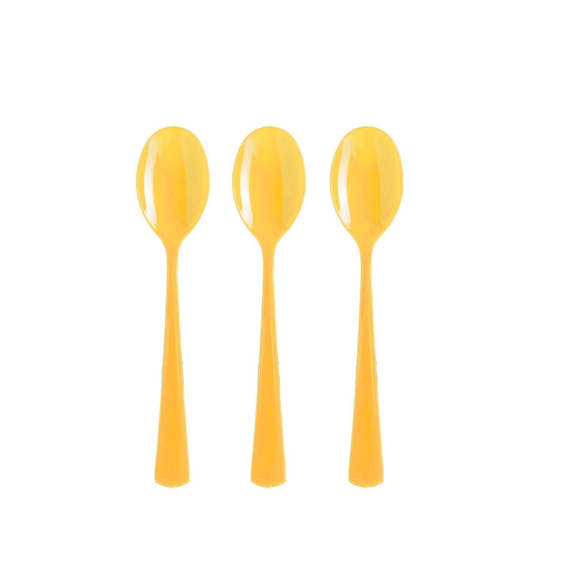 Heavy Duty Yellow Plastic Spoons | 1200 Count - Yom Tov Settings