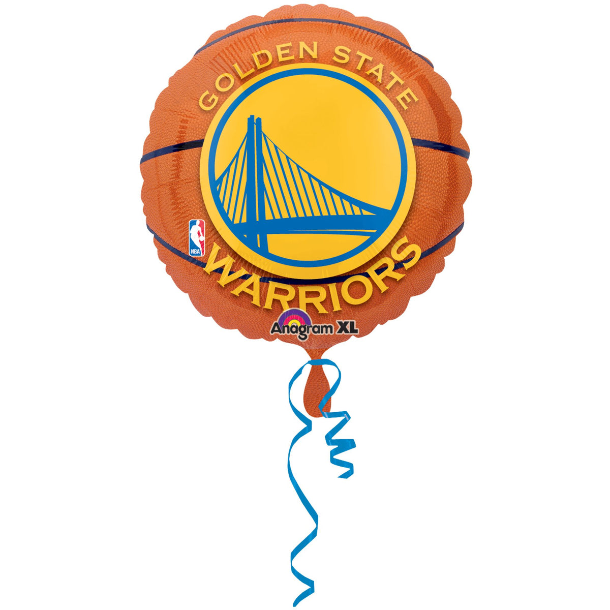 Golden State Warriors Basketball Foil Balloon, 18-inch - Pack of 10