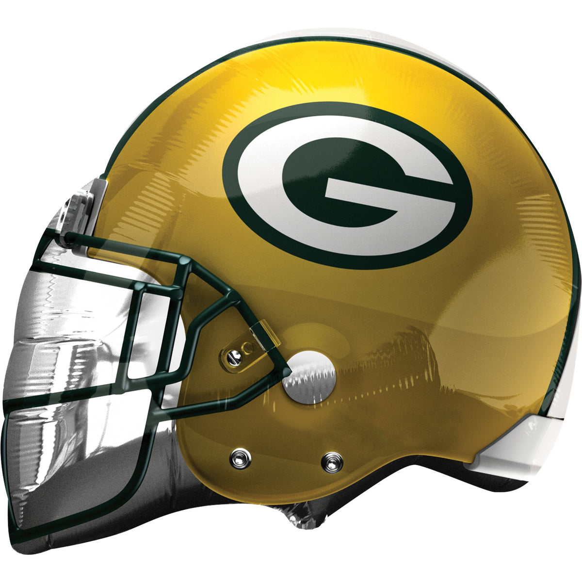 Green Bay Packers Helmet Super Shape Mylar Balloon, 21-inch - Pack of 2