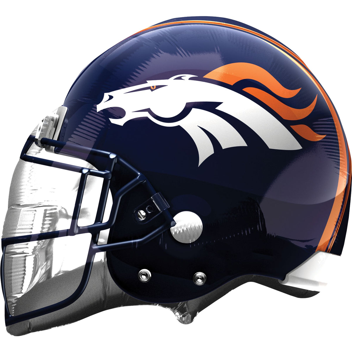 Denver Broncos Helmet Super Shape Foil Balloon, 21-inch - Pack of 5
