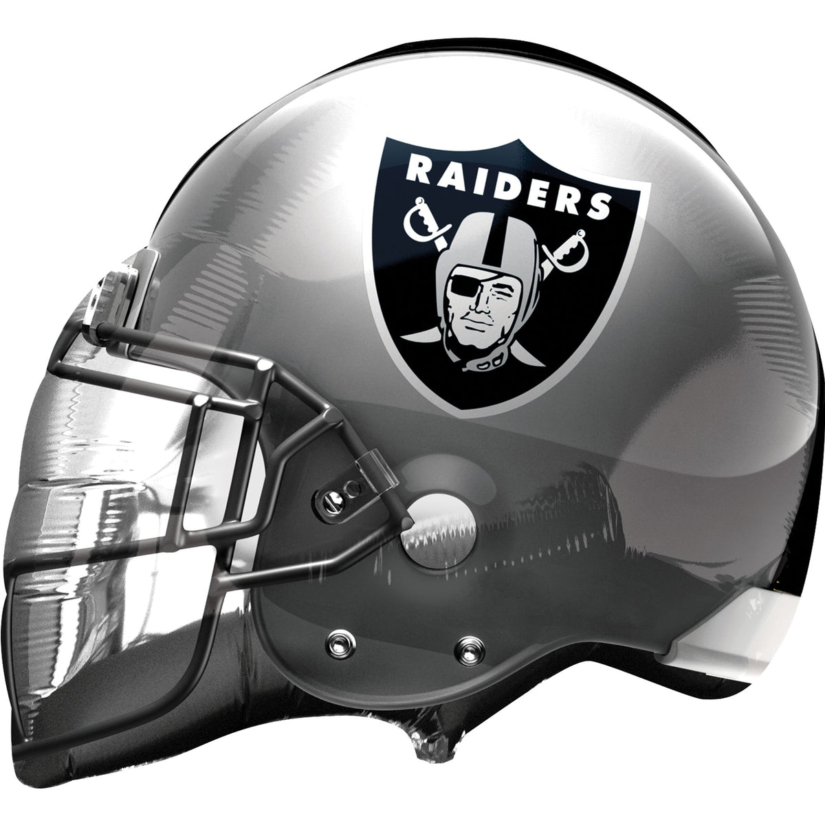 Las Vegas Raiders Helmet Foil Super Shape Balloon, 21-inch - Pack of 5