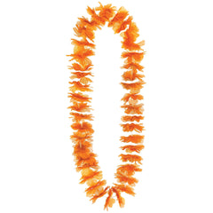 Vibrant Orange Hawaiian Lei - 40 - Pack of 12