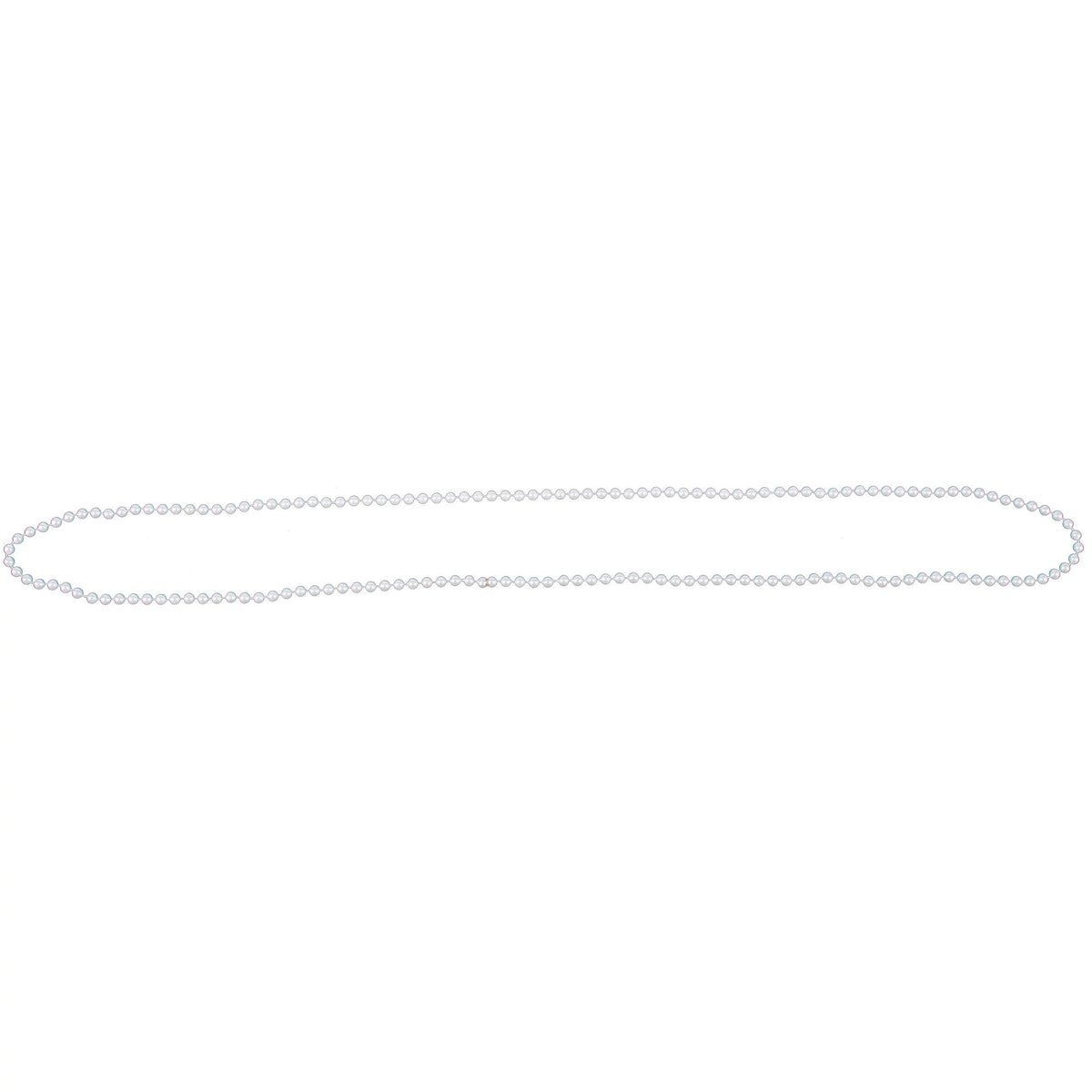 White Pearl Bead Necklaces, 30-inch, 4-pk - Pack of 2