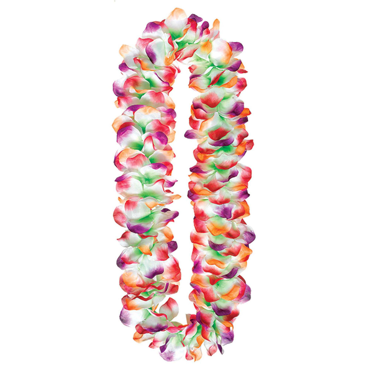 Floral Lei Wearable, Purple/Red/Orange, One Size, for Summer Party - Pack of 12