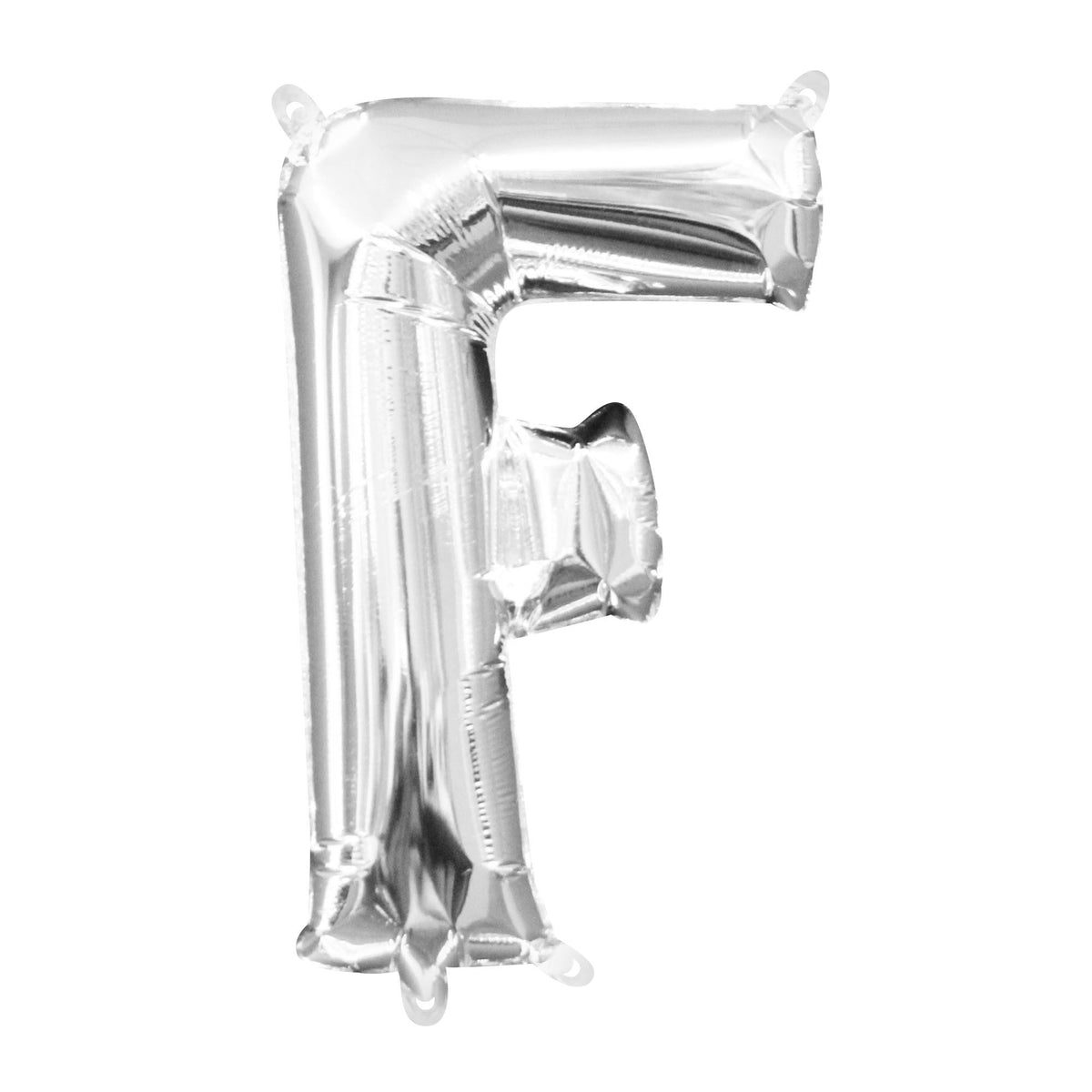 Silver Foil Letter "F" Balloon - Pack of 5
